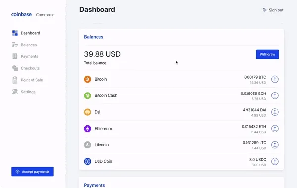 Converting funds at withdrawal