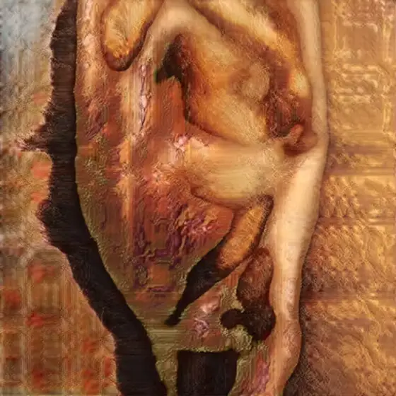 AI Generated Nude Portrait #7, frame 204, by Robbie Barrat